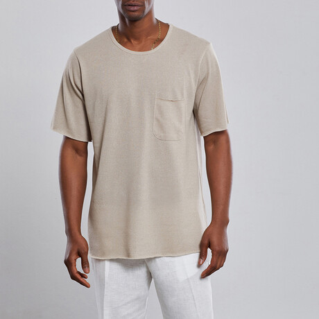 Comfort Knit T-shirt // Sand (S)