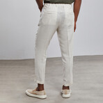 Carrot Fit Chino Linen Pants // Sand (XL)