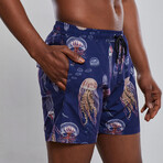 Jellyfish Swim Trunks // Navy (2XL)