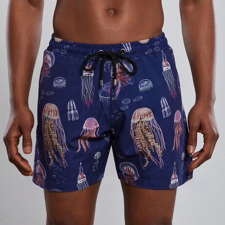 Jellyfish Swim Trunks // Navy (S)