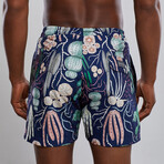 Cactus Swim Trunks // Navy (M)