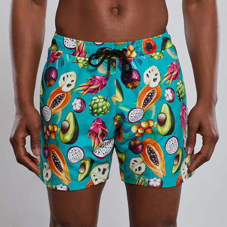 Tropical Fruit Swim Trunks // Mint (S)