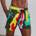 Rick Swim Trunks // Multicolor (S)