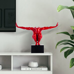 Saluting Man Sculpture // Small (Red)