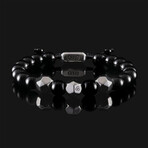 Geom Onyx Bracelet // Matte Black Gold + Black (X-Small)