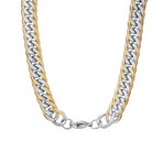 Stainless Steel Cuban Chain Link Necklace // 18K Gold Plated