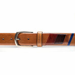 Belt // Red + Brown + Blue (38)