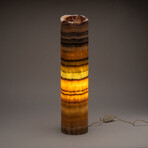 Genuine Polished Rainbow Banded Onyx Lamp