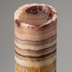 Genuine Polished Rainbow Banded Onyx Lamp