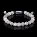 Natural Stone Beads Adjustable Cord Tie Bracelet // 8mm (Lapis Lazuli)