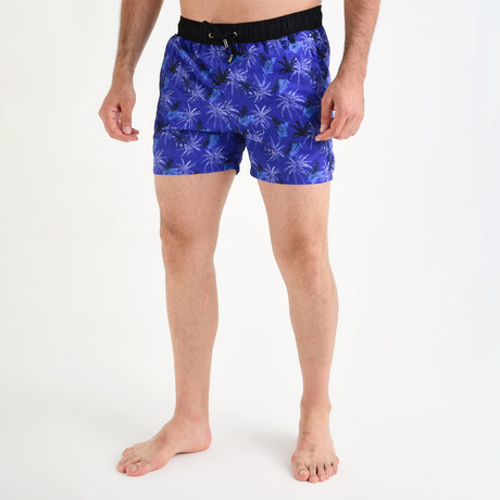 Palm Tree Beach Short // Blue (S)