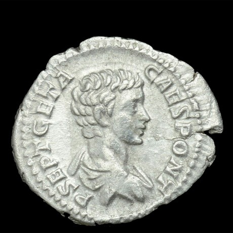 Roman Imperial Silver Denarius // Emperor Geta. III Century A.D.