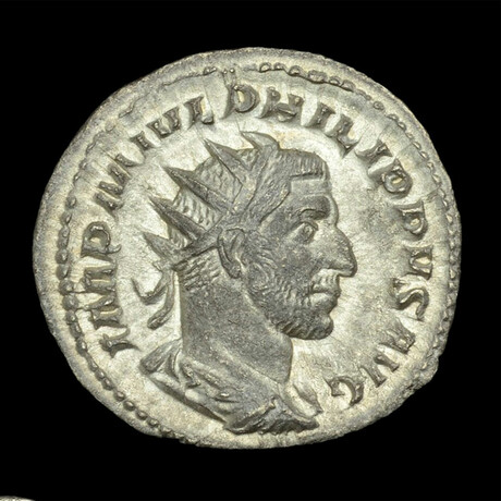 Roman Imperial Silver Antoninianus // Emperor Philip I. 3rd Century A.D.