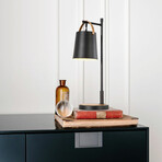 Black Iron Desk Lamp + Iron Shade