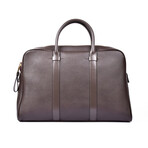 Buckley Grained Leather Briefcase // Medium // Brown