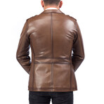 Ivo Leather Coat // Mink (4XL)