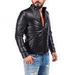 Raffaele Leather Jacket // Black (2XL)