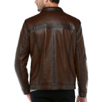 Gustavo Leather Jacket // Camel (S)