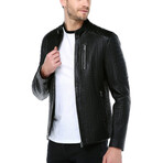 Eugenio Leather Jacket // Black (S)