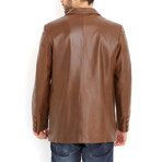 Ernesto Leather Blazer // Camel (M)