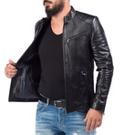 Raffaele Leather Jacket // Black (2XL)