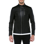 Eugenio Leather Jacket // Black (S)