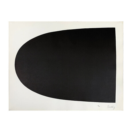 Ellsworth Kelly // Black Curve from Portfolio 9 // 1967
