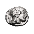 Athens Greece Silver Coin // Athena & Owl // 454-404 BC