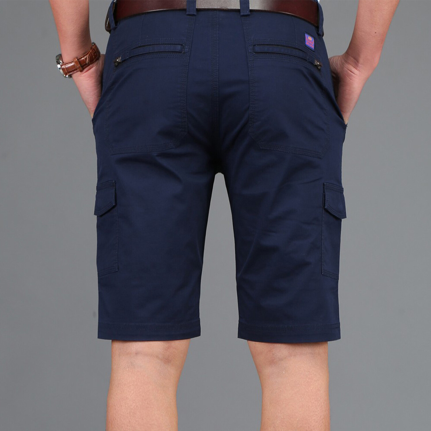 dark blue sweat shorts