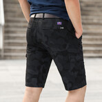 Brian Shorts // Black Camouflage (30)