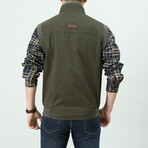 Jeremy Utility Vest // Military Green (XL)