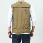 Cole Utility Vest // Khaki (L)