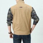 Jeremy Utility Vest // Khaki (L)