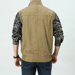 Zach Utility Vest // Khaki (L)