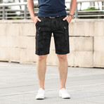 Brian Shorts // Black Camouflage (30)