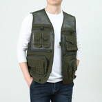 Grant Utility Vest // Military Green (L)