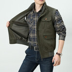 Jeremy Utility Vest // Military Green (XL)