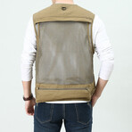 Cole Utility Vest // Khaki (L)