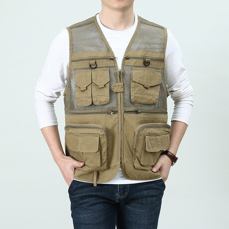 Grant Utility Vest // Khaki (S)