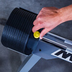 MX80 Barbell and EZ Curl Bar Combo With Stand