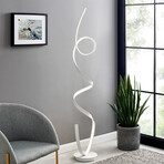 Amsterdam LED Floor Lamp // Dimmable (Silver)