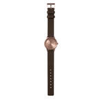 Tube Watch T32 // Rose Gold // Brown Leather