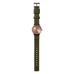Tube Watch T32 // Rose Gold // Green Nato