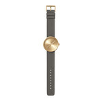 Tube Watch D38 // Brass // Gray Cordura + Leather