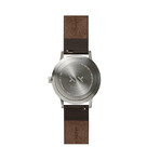 Tube Watch T40 // Steel // Brown Leather