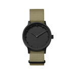 Tube Watch T40 // Black // Sand Nato