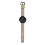 Tube Watch D42 // Black // Sand Cordura + Leather