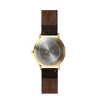 Tube Watch T40 // Brass // Brown Leather