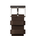 Tube Watch T40 // Steel // Brown Leather