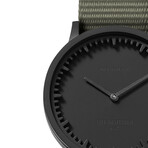 Tube Watch T32 // Black // Gray Nato